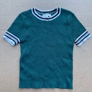 Green LA Hearts Crop Top